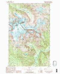 Mount Shuksan 1989 topographic map thumbnail