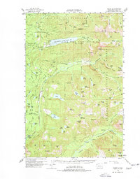 Mount Si 1960 topographic map thumbnail