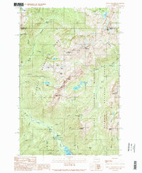 Mount Skokomish 1990 topographic map thumbnail