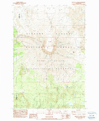 Mount St. Helens 1983 topographic map preview