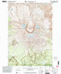 Mount St. Helens 1998 topographic map thumbnail