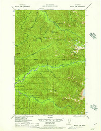 Mount Tom 1957 topographic map thumbnail