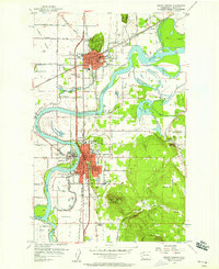 Mount Vernon 1956 topographic map thumbnail