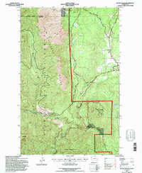 Mount Walker 1995 topographic map thumbnail