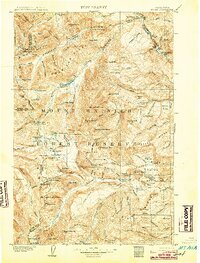 Mt Aix topographic map thumbnail