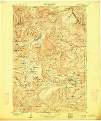 Mt Aix 1904 topographic map thumbnail