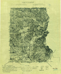 Mt Baker 1909 topographic map thumbnail