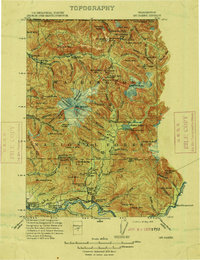 Mt. Baker 1909 topographic map thumbnail