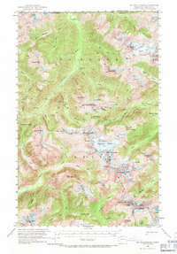 Mt Challenger 1953 topographic map thumbnail