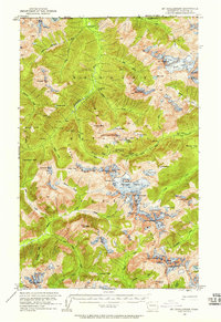 Mt Challenger 1953 topographic map preview