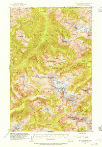 Mt Challenger 1953 topographic map thumbnail