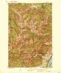 Mt Constance 1938 topographic map thumbnail