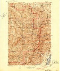 Mt Constance 1938 topographic map thumbnail