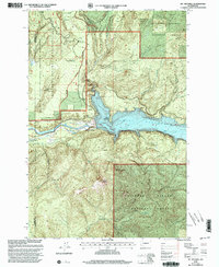 Mt Mitchell topographic map thumbnail
