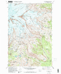 Mt Rainier East topographic map thumbnail