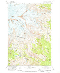 Mt Rainier East 1971 topographic map thumbnail