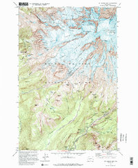 Mt Rainier West topographic map thumbnail