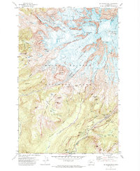 Mt Rainier West 1971 topographic map thumbnail