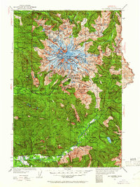 Mt Rainier 1924 topographic map preview