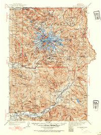 Mt Rainier 1924 topographic map preview