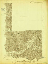 Mt Rainier 1924 topographic map thumbnail