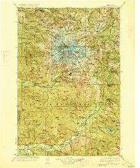 Mt Rainier topographic map thumbnail