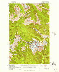 Mt Shuksan 1953 topographic map thumbnail