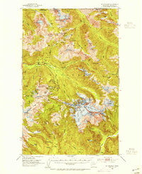 Mt Shuksan 1953 topographic map thumbnail
