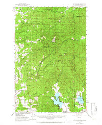 Mt Spokane 1950 topographic map thumbnail