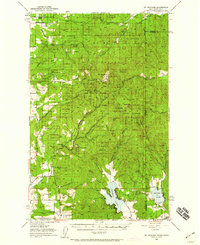 Mt Spokane 1950 topographic map thumbnail