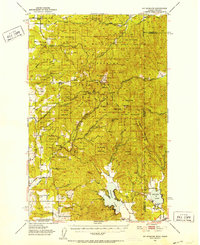 Mt Spokane 1950 topographic map thumbnail