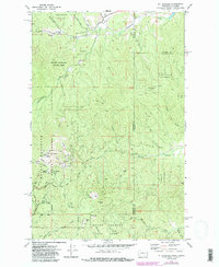 Mt Spokane 1973 topographic map thumbnail