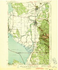 Mt Vernon 1943 topographic map thumbnail