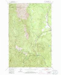 Mt. Walker 1953 topographic map thumbnail