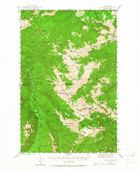 Mt. Angeles 1944 topographic map thumbnail