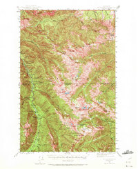 Mt. Angeles 1944 topographic map thumbnail