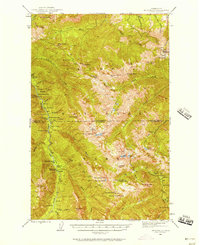 Mt. Angeles 1944 topographic map thumbnail
