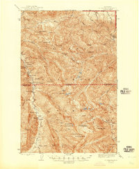 Mt. Angeles 1946 topographic map thumbnail