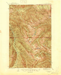 Mt. Angeles 1946 topographic map thumbnail