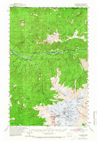 Mt. Baker 1952 topographic map thumbnail