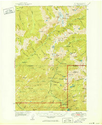 Mt. Steel 1950 topographic map thumbnail