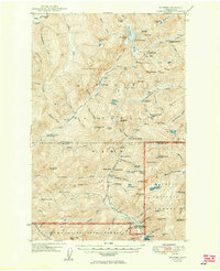 Mt. Steel 1950 topographic map thumbnail