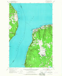 Mukilteo 1953 topographic map thumbnail