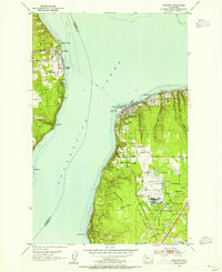 Mukilteo 1953 topographic map thumbnail