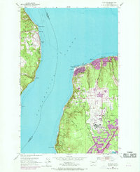 Mukilteo 1953 topographic map thumbnail