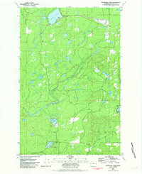 Nahwatzel Lake 1981 topographic map thumbnail