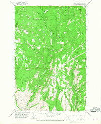 Naneum Canyon 1966 topographic map thumbnail