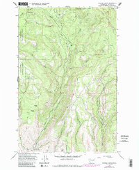 Naneum Canyon 1966 topographic map thumbnail