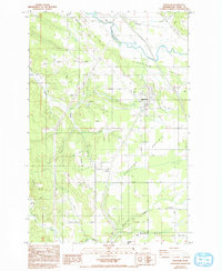 Napavine 1985 topographic map thumbnail