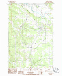 Napavine 1985 topographic map preview